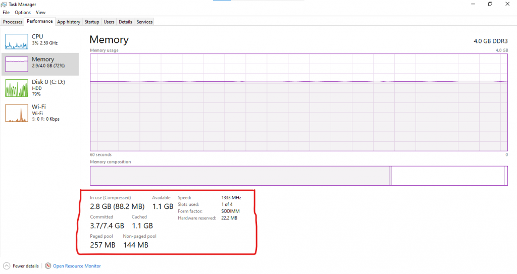 know ram details in windows laptop